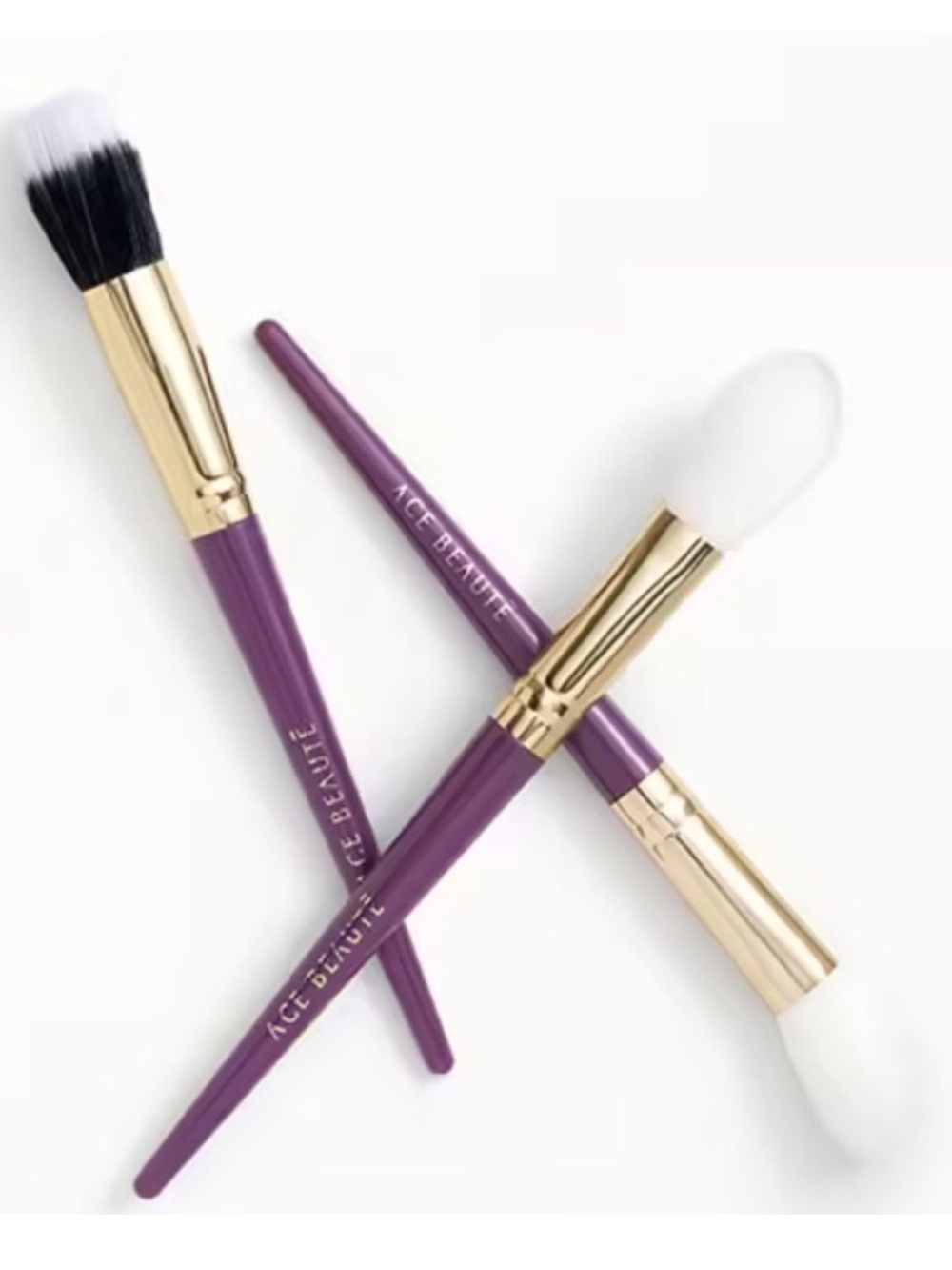 ACE BEAUTÉ 3 Piece Face Brush Set BRAND NEW/SEALED
